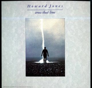 Howard Jones - Cross That Line - 2 Sided Promo Poster Flat 12 X 12