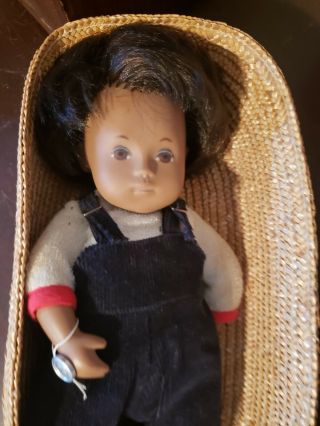 12 Inch Sexed Sasha Made In England Baby Girl Doll 505 In Basket