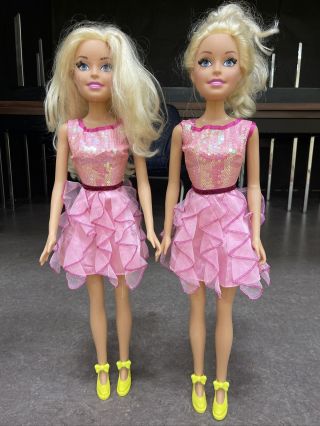 Pair /two 2013 My Size Barbie Doll 28 " Best Fashion Friend Mattel