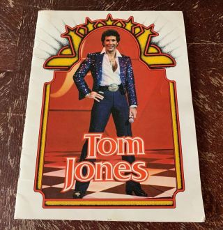 Vintage 1980 Tom Jones Concert Program / Booklet With Numerous Pictures