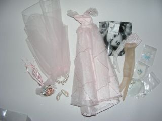 Ashton Drake 16 " Gene Doll Outfit I Thee Wed Blush Pink Bride Wedding Gown Set