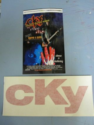 Cky 2001 & 2002 Sticker & Ez Peel Set Flawless Old Stock Bam Margera Volcom