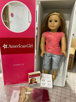 American Girl Doll Isabelle Palmer 2014 Girl Of The Year - Plus Earrings