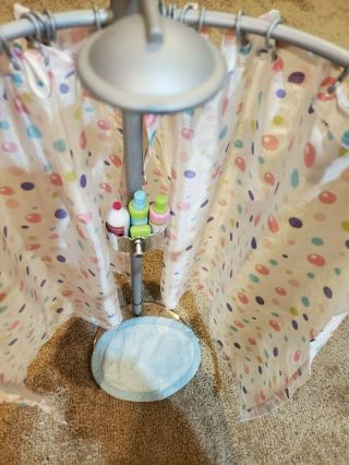 American Girl Doll Shower And Bubble Bathtub Set Fresh And Bubbles Towel