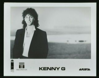 Kenny G Saxophone Vtg 1987 Record Label 8x10 " Promo Photo Arista