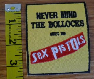 Sex Pistols Embroidered Patch 70s Punk Rock Johnny Rotten Ramones Buzzcocks Band