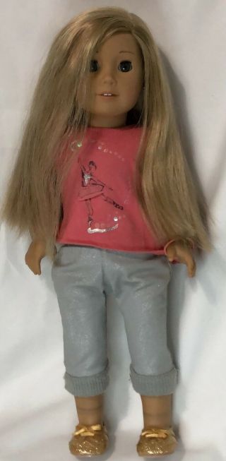 American Girl 18 " Doll Goty 2014 Isabelle Palmer Euc Comes With Outfit