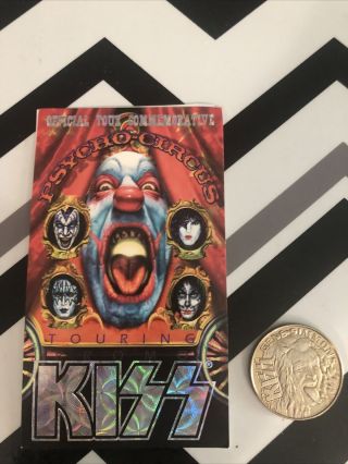 Kiss Psycho Circus Gene Simmons Tour Touring Coin Nickel Silver