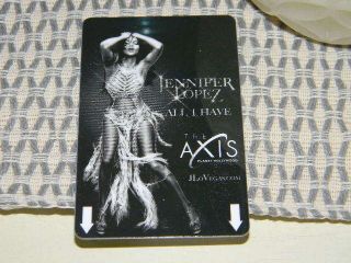 Jennifer Lopez - The Axis,  Planet Hollywood,  Las Vegas - Room Card Keys W/ Jlo On It