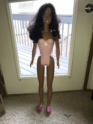 1992 Vintage Rare African American Barbie Doll My Size,  Life Size 36 " (3 Ft)