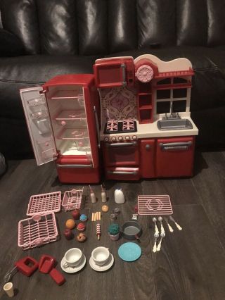 Our Generation Kitchen Set With Fridge Comes With Some Accessories Not Much