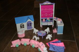 Vintage 1996 Mattel Kelly Baby Sister Of Barbie Nursery School Play Set Vgc