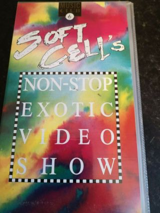 Soft Cell " Non Stop Exotic Video Show " Vhs Video - Rare Music Club Release