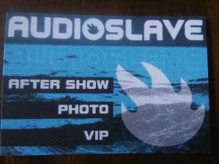 Audioslave 2002 Show Me How To Live Tour Backstage Pass Vip Chris Cornell
