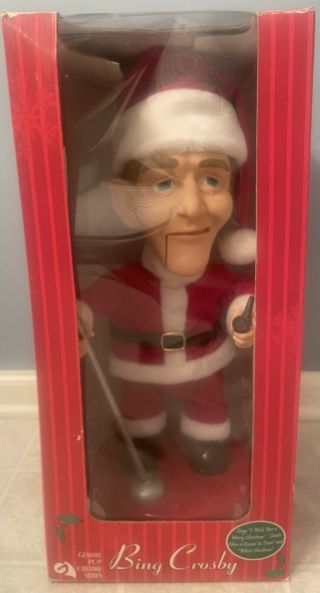 Gemmy Pop Culture Series Bing Crosby Singing Animated Motion Christmas Figure