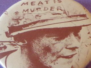 The Smiths Meat Is Murder Tour Pin Pinback Vtg Button Uk Made England Morrissey