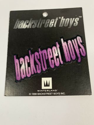 Vintage 1998 Backstreet Boys Embroidered Patch
