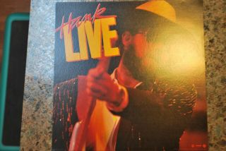 Hank Williams Jr.  - Hank Live Album Cover Promotional Poster 12in X 12in
