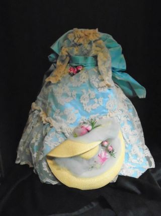 Gorgeous Gainsborough Gown,  Hat For Vintage Madame Alexander Cissy