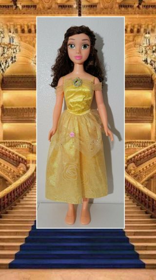 Disney Beauty & The Beast Princess Belle My Size Doll 38 " Over 3ft Life Size