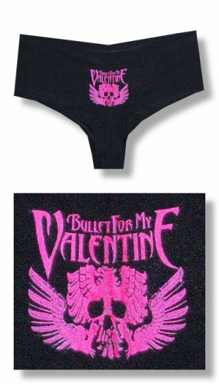 Bullet For My Valentine Logo Black Boyshorts L
