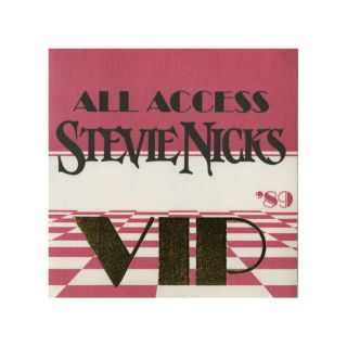 Stevie Nicks 1989 Other Side Of The Mirror Concert Tour Vip Backstage Pass