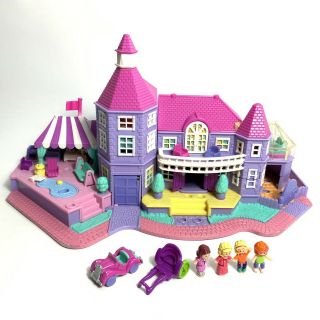 Vintage 1994 Polly Pocket Magical Mansion House,  Figures Light Up Bluebird Toys