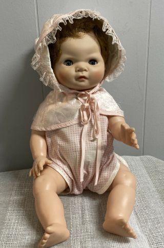 Vintage 1958 American Character 15” Infant Toodles Rare Squeaker Doll