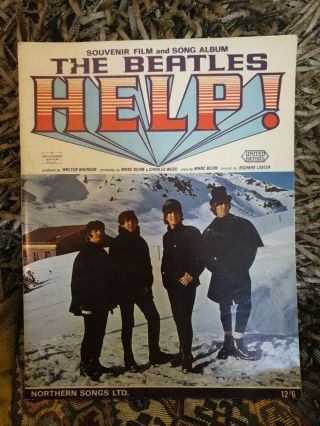 1965 Souvenir Film And Song Album The Beatles Help