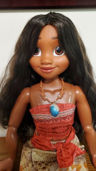 Disney Princess My Size Moana Doll Life Size Jointed Posable 32 " Toy