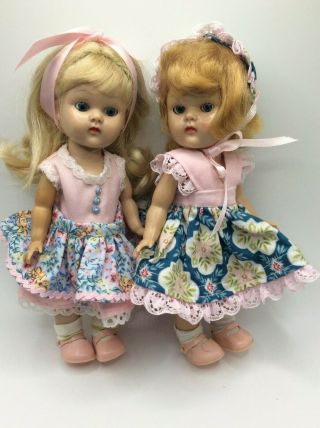 Vintage Vogue Ginny Dolls From 1954,  Painted Lashes,  Cute