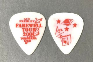Rarer Kiss Ace Frehley Farewell Glow In The Dark Guitar Pick - Yokohama,  Japan
