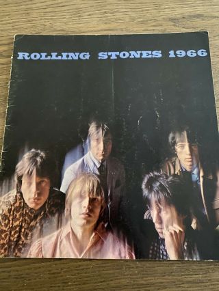 The Rolling Stones 1966 Aftermath Tour Guide Program Cover Has Come Off Book