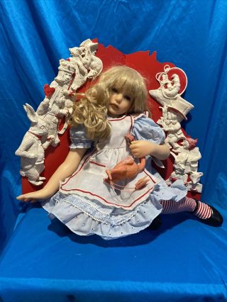 Alice Doll Alice In Wonderland Joan Blackwood 18” 137/400 With Backboard