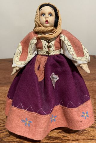 Vintage Sardegna Souvenir Doll Italy 9”