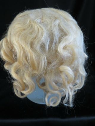 Antique Blonde Mohair Doll Wig Size 11 For Antique French & German Dolls