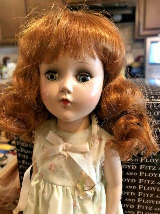 Vintage Hard Plastic 14.  5 Inches Arranbee Nanette Doll - Redhead