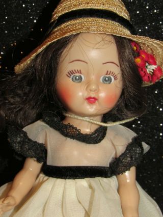 Vintage Cosmopolitan Ginger Doll Painted Lash Hard Plastic Walker Early Doll 3