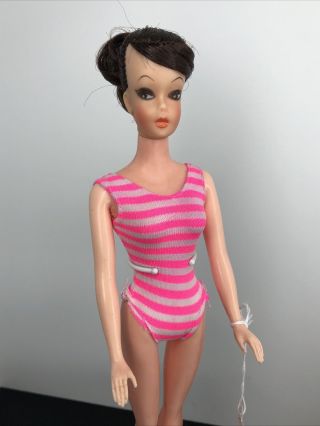 12” Vintage Barbie Clone Marked Eegee Pink Swimsuit Wendy Babs Babette