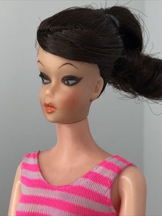 12” Vintage Barbie Clone Marked Eegee Pink Swimsuit Wendy Babs Babette 3