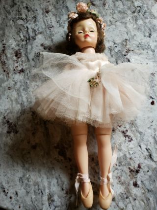 Vintage 1950s Madame Alexander Cissette Doll Pink Ballerina Dress Shoes