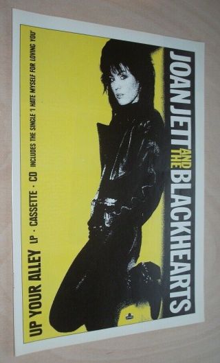 Joan Jett And The Blackhearts - Music Press Advert 29 X 21 Cm Wall Art Poster