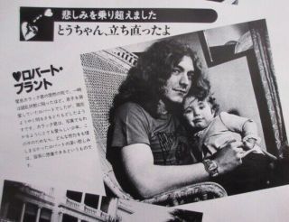 AEROSMITH STEVEN TYLER LED ZEPPELIN JIMMY PAGE 1980 CLIPPING JAPAN ML 5M 3PAGE 3