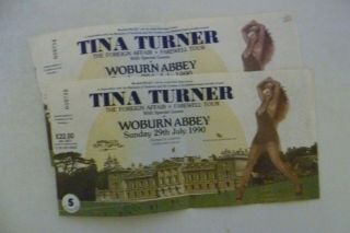1990 Tina Turner Foreign Affair / Farewell Tour.  2 X Ticket Stubs.
