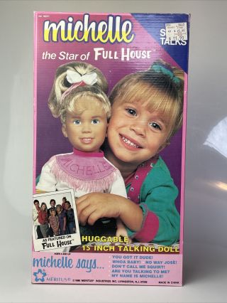 Full House Michelle Real Talking Doll 15” Mary Kate Ashley Olsen 1991