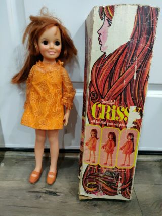 Vintage Ideal Crissy Doll W/ Box And Outfit