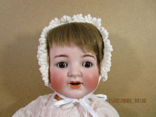 22 " Sweet Antique Bisque Head German Doll K R Simon Halbig 126