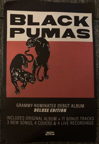 Black Pumas - Deluxe Edition 11” X 17” Promo Poster