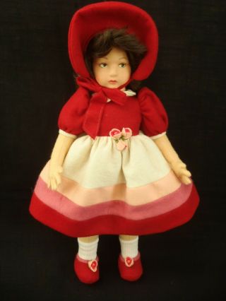 Vintage 17” Felt Lenci Doll Elena C1982