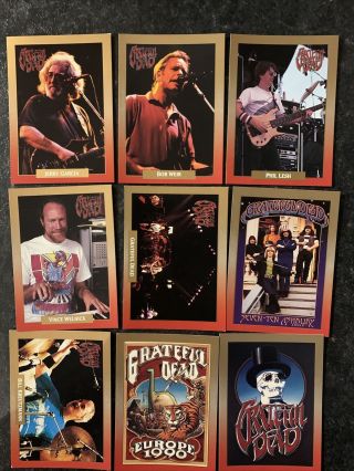 Brockum Rockcards Legacy Series Grateful Dead.  9/10 Cards 5 Needed For Full Set